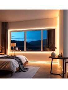 Tira de luz LED flexible alimentada por batería, luz cálida, personalizable, adecuada para cajas de regalo, armarios y gabinetes (baterías no incluidas). - luz cálida - Ver 4