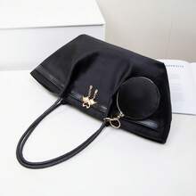 Bolsa de ombro feminina vintage Maillard de grande capacidade, modelo novo e moderno, versátil e ideal para o dia a dia.