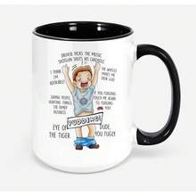 Oh My Pudding Quotes Coffee Mug 11oz (Accent Black) 11 Oz Mug - 1 - View 1