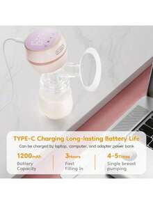 Rechargeable Portable Electric Breast Pump Massager, Silent Operation For Breastfeeding Milk Collection - Multicolor - View 11