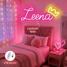 لافتة نيون مخصصة بالاسم، ديكور جداري شخصي، ديكور حفل زفاف، لافتة نيون باسم، لافتة نيون LED للمراهقين، هدايا شخصية، ديكور غرفة النوم، ديكور المنزل إضاءة LED USB، هدية عيد ميلاد، أعطها له أو لها، يوم الشباب، عيد الأب، حفل التخرج، حفل الزفاف، غرفة المعيشة بالمنزل، غرفة النوم، المكتب