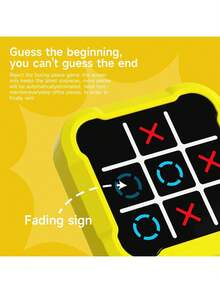 四合一便携式井字棋，掌上游戏机，井字棋拼图，井字棋套装，青少年益智棋盘，旅行棋盘游戏，家庭聚会游戏，互动双人策略游戏，联网游戏机，多功能智能电子棋盘，便携式桌面游戏，思维训练休闲益智游戏 - 彩色 - 查看 6