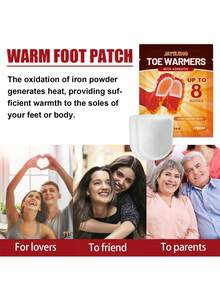 JAYSUING 2/10 只装暖脚贴，男女通用，足部及身体均可保暖，持久保暖，暖脚暖身，送男友/女友最佳礼物（随机新款/旧款） - 彩色 - 查看 5