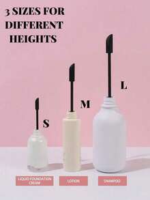 1/3件装迷你硅胶刮刀，化妆刮刀，小型可重复使用化妆品刮刀，美容刮刀，迷你刮刀，薄罐刮刀，食物刮刀，刮干净最后一滴，美容产品，化妆品，价格实惠，房间装饰，梳妆台，旅行，卧室，化妆配件 - 彩色 - 查看 2