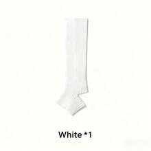 Knitted Calf Socks For Women, Sweet Milk White European And American Jk Lolita Boot Covers, Mid Leg Lolita Leg Covers For Women, Warm And Slim Fit Socks, Suitable For Autumn, Winter And Spring Wear - White - View 7