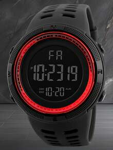 Đồng hồ thể thao điện tử đa chức năng thời trang dành cho nam và nữ, màn hình lớn, ngoài trời - Một cỡ - Xem 8