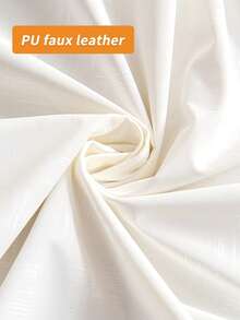 1pc Rectangular Elastic Tablecloth Cover, Waterproof And Oil-Proof Tablecloth, Beige Elastic PU Faux Leather Material, Easy To Clean Tablecloth, Suitable For Dining Table, Dining, Party And Outdoor Garden - Beige - View 6