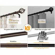 Curtain Window Rods - Antique Silver - View 10