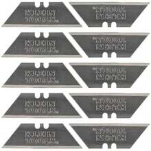 Klein Tools 44124 | Cuchillas de repuesto para navajas de uso general | Acero resistente con filo rectificado de triple borde | Herramientas| Navajas| Paquete de 10 piezas | Compatibles universalmente - / - Ver 1