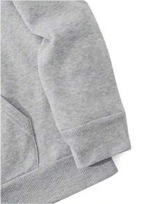 Sudadera con Capucha de Talla Grande para Hombre - Estilo Boston, Ajuste Holgado con Letras Rojas 'Boston' y Logotipo Impreso,  Casual Tipo Pullover Con Cremallera Para Fanáticos De Nueva Inglaterra (), PLUS SIZE - Gris - Ver 5