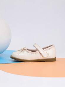 女童舒适户外可爱平底鞋，女童秋季平底鞋，婴儿学步鞋 - 白色 - 查看 2