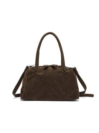 2026 Autumn/Winter New Niche Bowling Bag, Large Capacity Handbag, Boston Bag For Women