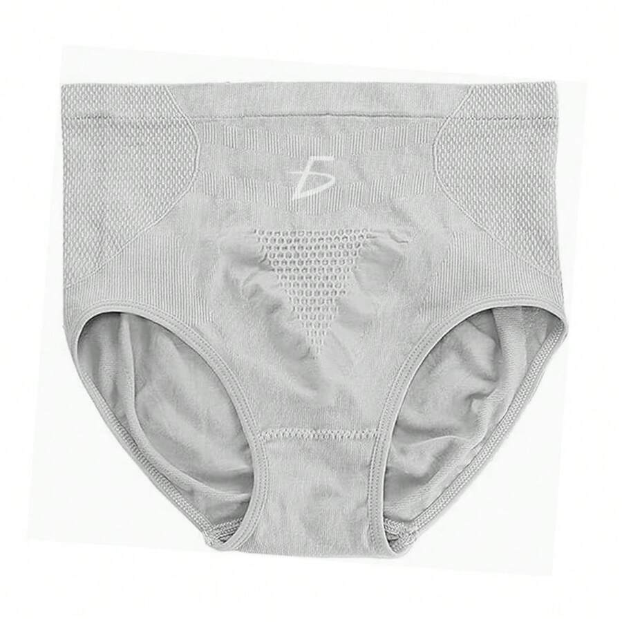 Panti de Cintura Alta Sin Costuras: Diseño Push Up para Resaltar tus Curvas con Comodidad - Gris - Ver 1
