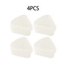 1pc/2pcs/4pcs/10pcs/Set Petal Shape Powder Puff Storage Box, Creative Cosmetic Puff Display Case,For Holiday Beach, Bathroom Collection, Bedroom Collection, Large Capacity - Clear - View 10