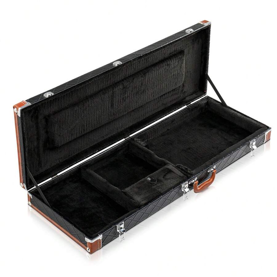 Portable Electric Guitar Case Hard Shell Square Wood For GST GTL Guitars - 預設 - 查看 1
