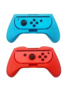 2 piezas Funda de dos tonos anticaída antideslizante mano agarre compatible con Nintendo Switch OLED - Multicolor - Ver 7