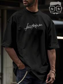 Oversized Streetwear T-Shirt Graffiti Sports Car 3259 VEST NERD - 黑色 - 查看 7