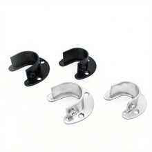 Support de tringle à vêtements en alliage en forme de U robuste, convient aux bricoleurs, à la décoration intérieure et à l'organisation des placards - Multicolore - Voir 4