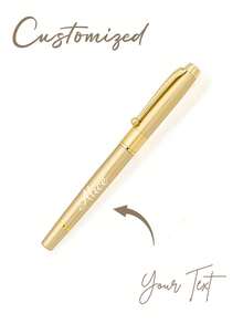 Customized Metal Signature Pen With Name Or Logo, Includes Gift Box, Personalized Ballpoint Writing Pen For Office, Teachers, Students And Professionals, Graduation Gift - Multicolor - View 10