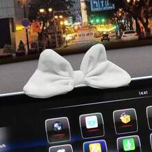 1件蝴蝶結造型方向盤中控飾品，汽車出風口與儀表板裝飾品（含2片雙面膠帶） - 紅色 - 查看 17