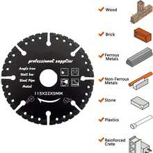 1pc Professional Rhinestone Cutting Disc, 115*22*5/125*22*5 Multi-Functional Cutting Blade, Suitable For Steel, Metal, Stone, Marble, Iron, Aluminum, Concrete - High Efficiency Rhinestone Saw Blade