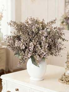 1/80 قطعة ، طول 12.99 بوصة ، باقة أوراق دائرية اصطناعية ، باقة نباتات مزيفة ، زهور اصطناعية ، مركز زهور مزيف ، مناسب لباقة زفاف DIY ، حفلة ، منزل ، غرفة المعيشة ، المطبخ ، الحديقة ، الفندق ، المكتب ، إكليل DIY ، هدية ، ديكور طاولة ، ديكور عيد الميلاد ، ديكور داخلي / خارجي ، زهور بلاستيكية مزيفة بالجملة لديكور المزهريات ، ديكور منزلي ريفي ، زفاف بوهيمي - أرجواني فاتح - مشاهدة 5