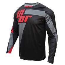 DONUTFOX Mountainbike Sportbekleidung Trikot Rennrad Shirts MTB BMX Downhill Moto DH Motocross T-Shirt HERREN Fitness Shirt Langarm T-Shirt - Schwarz - Übersicht 14