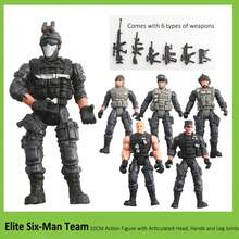 10厘米可动特种部队军事人偶套装，精英反恐特种部队，僵尸模型玩具，反恐士兵模型，可动武器，僵尸玩偶模型 - 彩色 - 查看 22