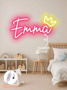 لافتة نيون مخصصة بالاسم، ديكور جداري شخصي، ديكور حفل زفاف، لافتة نيون باسم، لافتة نيون LED للمراهقين، هدايا شخصية، ديكور غرفة النوم، ديكور المنزل إضاءة LED USB، هدية عيد ميلاد، أعطها له أو لها، يوم الشباب، عيد الأب، حفل التخرج، حفل الزفاف، غرفة المعيشة بالمنزل، غرفة النوم، المكتب