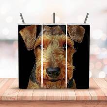 1 Piece 20 Oz Elta Terrier Insulated Cup With Lid And Straw - Durable 304 Stainless Steel, Perfect For Sports And Outdoor Activities, Great Gift For Dog Lovers - 20oz - View 3