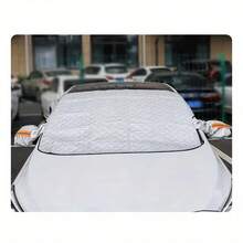 1 件装冬季必备挡风玻璃防雪防霜罩，固定于车窗两侧（57*45 英寸或 61*45 英寸），采用热压铝膜复合材料制成，附赠收纳袋，具备防风、防霜、防雪、防落叶、遮阳等多种功能。汽车外饰配件。 - 銀 - 查看 11