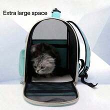 1pc Breathable Cat Backpack, Transparent Large Capacity Modular Cat Outdoor Bag, Foldable Pet Cat Carrier Backpack, Convenient And Quick, Suitable For Cats, Dogs And Other Pets Outdoor Use, Also Can Be Used For Outdoor Vehicles - Multicolor - View 10
