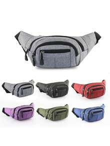 Men's Cross-Body Sling Bags Men's Waist Bag, Hip Chest Belt, Men's Purse, Waist Bag(Zipper Direction Random) - Multicolor - View 12