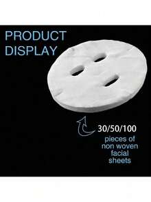 100片装护肤纱布面膜，藻类软面膜粉美容纱布垫 - 彩色 - 查看 4