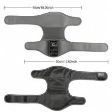 Hailicare Cordless Electric Knee Massager, 3 Vibration Modes, 5-Level Heating, Warm Compress Shoulder & Elbow Massager Support Brace, Joint Elbow Knee Heating Pad, Thermal Massage Knee Wrap, Pain Relief, Arthritis Muscle Relaxation - Grey - View 10