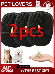 宠物毛发去除手套，3 件静电宠物毛发去除器，高效宠物毛发美容手套，可重复使用的猫狗毛发去除器，适用于沙发、窗帘、地毯 - 彩色 - 查看 14