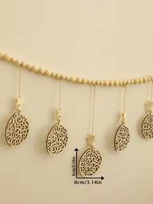 1 món đồ trang trí treo tường hình trăng khuyết bằng gỗ đính hạt, phong cách Boho trang trí nhà cửa cho phòng khách và phòng ngủ, tranh treo tường hình chu kỳ mặt trăng huyền bí, nghệ thuật trang trí tường hình ngôi sao và mặt trăng tua rua phong cách Bohemian. - Nhiều màu - Xem 6