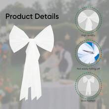 Classic Bride Bow White Tulle, Bow Veil Bridal Bachelorette Accessories, Bridal Veil Wedding Hair Clip For Women & Bridal Shower, Party Hair Bridesmaid Favors, Engagement Gifts - 1 - 查看 3