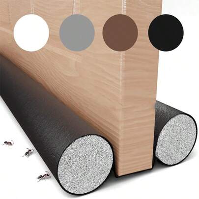 1pc 96cm/37.79in Under Door Draft Stopper ,Bottom Door Gap Filler And Seal ,Door Draft Stopper Weather Stripping ,Draft Stopper For Bottom Of Door Window Breeze Blocker, Adjustable Door Sweeps,Twin Door Stoppers,Cuttable Gap Filler, Reduces Cold Air, Light & Noise ,Weather Stripping,Windproof Coating Cover,Block Noise, Sound, Bugs, Hot Air, Light - Easy Install Draft Blocker