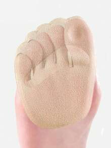 4片装前脚掌防滑吸汗硅胶半码鞋垫，适用于女士高跟鞋，防止疼痛，隐形凉鞋粘贴式鞋垫