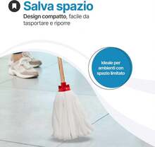 - Secchio per mocio in plastica doppia vasca - Mocio 7 litri con strizzatore - 2 vasche per acqua pulita sporca - Secchio per mocio professionale fatto in casa - Verde - Visualizzare 6