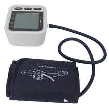 Monitores portátiles para el brazo con voz para uso doméstico, monitor digital LCD doméstico. Medidor preciso para el brazo. Para mujeres y hombres: se adapta al diseño ergonómico, de alta gama y elegante. - Blanco - Ver 3