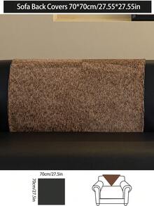 1pc All-Season Sofa Cushion Cover, Modern Minimalist Anti-Slip Sofa Seat Pad, Dust-Proof & Washable Sofa Slipcover, Brown Fashionable Soft Non-Fading Non-Shedding Bedroom Decor Pet-Friendly Protector, Adjustable For Corner Sofa, Bedroom, Office, Living Room Combo Furniture, 1/2/3/4 Seater Sofa - Brown - View 18