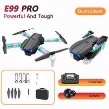 E99 Pro Drone With Screen, Dual 4K HD Cameras, Entry-Level Drone, Headless Mode, Brushless Motor& Obstacle Avoidance, One-Click Taking-Off And Landing, RGB Night Flight LED Lights, Easy To Operate, Best For Beginners, 360° Stunting, Altitude Holding, Real-Time Version Transimission, Perfect For Sceneries Recording, Daily Recording, Best Gift For Birthday, Holiday, Indoor&Outdoor Use, Beginner Drone - 黑色 - 查看 15