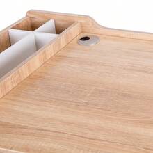 HOMCOM Desk With Shelves, Computer Desk, Versatile Office Desk With Drawer, Site Table