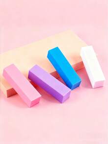 1/2/3/4/5/6/8/10/20/30 Pcs, Multiple Colors: White, Blue, Purple, Pink. Nail Buffing Blocks, Professional Nail Files And Buffing Blocks, Manicure And Pedicure Tools, Buffing Sponges, Nail Art Accessories. Suitable For Nail Buffing Boards, Manicure Supplies, Nail Tools, Nail Art Tools, Back To School Season, Nails, Nail Pusher Tools. - White - View 3