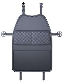 Multi Functional Car Seat Backrest Storage Bag With Large Capacity And Multiple Pockets, Rear Seat Storage Bag With Wear-Resistant Anti Kick Pad Protector, Seat Back Storage Bag, Beautiful Appearance, Easy To Clean - Black - View 13