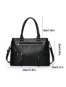 Retro Minimalist Large Capacity Fashion Student/Work Commute Tote Bag