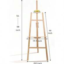 Wooden Easel Stand Sign And Painting - Adjustable Artist Easel Adults - Home Wedding Display, Art Easel With Canvas Holder Studio, Classroom - 裝飾藝術 - 查看 4