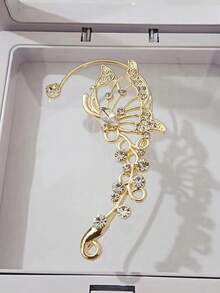 1 Pair Shiny Butterfly Wing Clip-On Earrings - Lightweight Fairy-Style Accessory, Suitable For Parties, Cosplay, Daily Wear And Elf-Themed Events, Party Decoration, Fantasy Earrings, Handmade Jewelry, Ideal Holiday Gift - Multicolor 1 - View 16